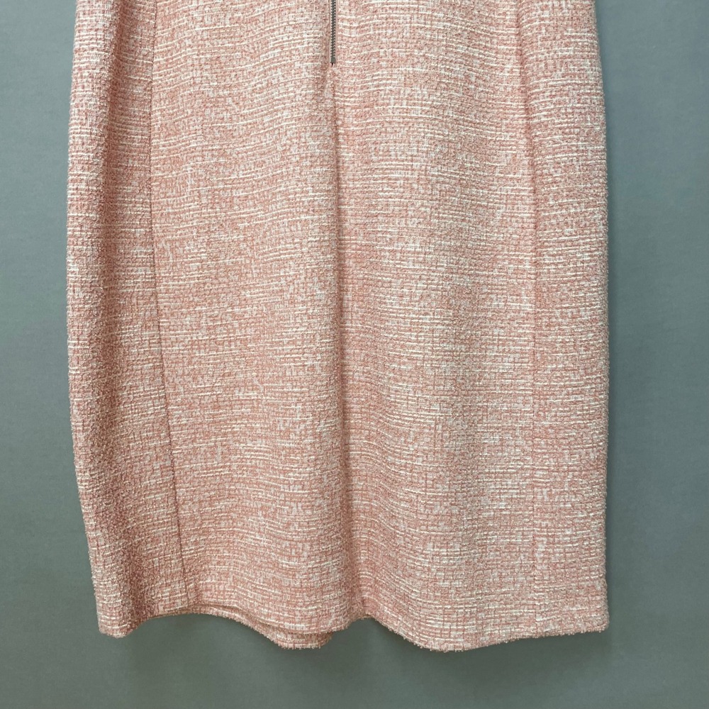 Calvin Klein Tweed Dress Sheath Dress Short Puff Sleeve Plus Size 18W Pink Women - Picture 6 of 13